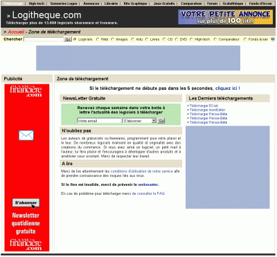 Gratuiciel - Comment t�l�charger un fichier ?