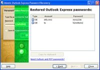 Atomic Outlook Express Password Recovery pour mac