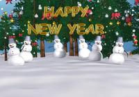Snowman New year Screensaver pour mac