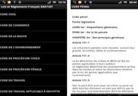 Lois et règlements français Android pour mac