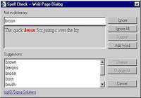 Web Browser Spell Check