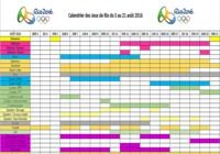 Calendrier des JO de Rio 2016  pour mac