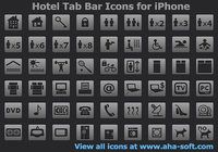 Hotel Tab Bar Icons for iPhone