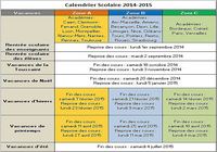 Calendrier Vacances Scolaires 2014-2015 pour mac