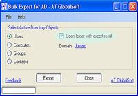 Bulk Export for Active Directory