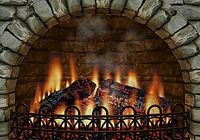 3D Realistic Fireplace Screen Saver-Feu de cheminée