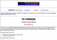 YP Vernier pour mac
