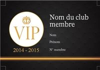 Carte de membre VIP pour mac