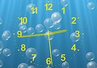 Underwater Clock Bubbles Screensaver pour mac