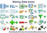 Glossy Data Icons pour mac