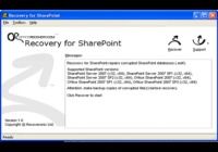 Recovery for SharePoint