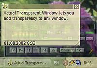 Actual Transparent Window pour mac