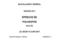 Bac 2017 Philosophie - Série ES pour mac