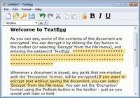 TextEgg Simple Encryption Software pour mac