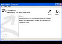 Recovery for WordPerfect