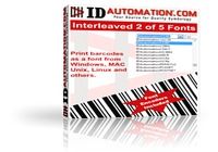 IDAutomation Interleaved 2 of 5 Font pour mac