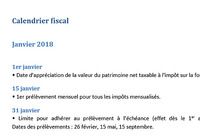 Calendrier fiscal 2018 (Word) pour mac