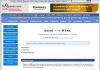 Excel --> HTML pour mac