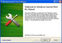 Windows Cannot Find Fix Wizard pour mac