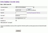 Online Database Converter pour mac