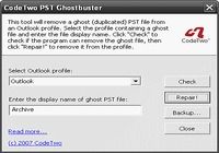 CodeTwo PST Ghostbuster pour mac