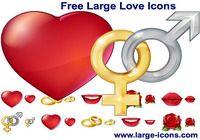 Free Large Love Icons pour mac