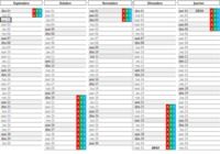 Calendrier 2013-2014 Excel pour mac