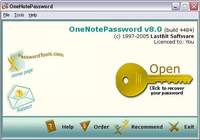 OneNote Password pour mac