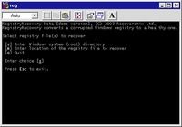 Recovery for Windows Registry