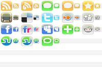 iPhone Style Social Icons pour mac